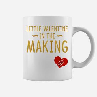 Womens Little Valentine In The Making Funny Mom Gi Coffee Mug - Seseable