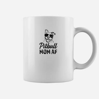 Womens Pitbull Mom Af Funny Womens Pit Bull Dog Shirt Mama Gift Coffee Mug - Seseable