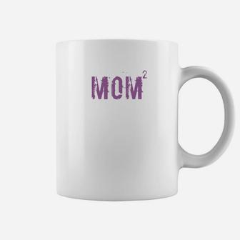 Womens The Mom Squared Coffee Mug - Seseable