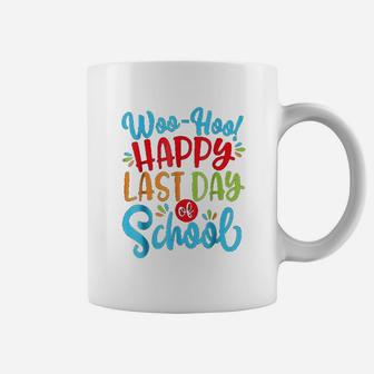 Woo Hoo Happy Last Day Of School Fun Teacher Student Coffee Mug - Seseable