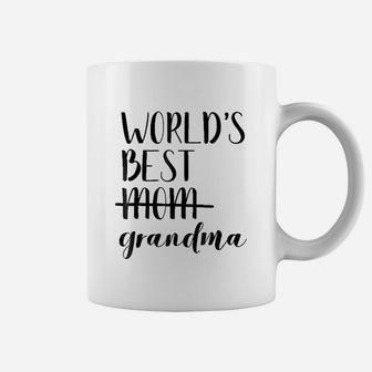 World Best Mom Grandma Promoted Announcement Coffee Mug - Seseable