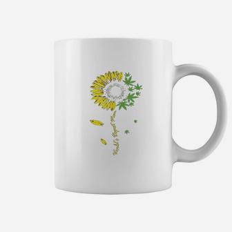 Worlds Best Mom Sunflower Coffee Mug - Seseable