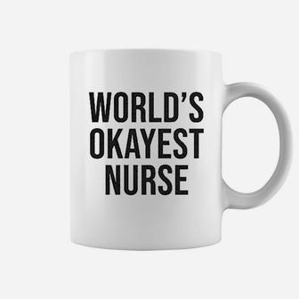 Worlds Okayest Nurse Coffee Mug - Seseable