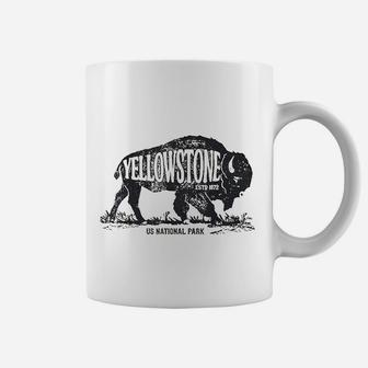 Yellowstone National Park Us Bison Buffalo Vintage Coffee Mug - Seseable