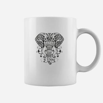 Yoga Mandala Elephant Ganesha Tribal Ornaments Chakra Coffee Mug - Seseable