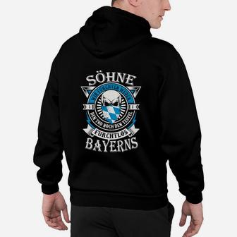 Bayerisches Motto Hoodie Söhne Bayerns mit Kompass-Design - Seseable