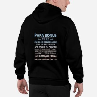 Bonus Papa Hoodie mit Inspirierendem Zitat, Perfekt für Stiefväter - Seseable