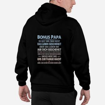 Bonus Papa Hoodie, Stiefvater Geschenk mit Aufschrift - Seseable