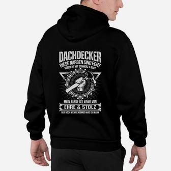 Dachdecker Ehre & Stolz Berufs Hoodie, Handwerker Motiv - Seseable