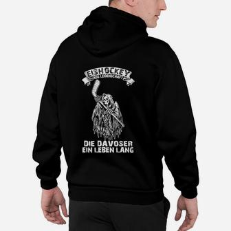 Eishockey Fan-Hoodie Davoser, Ein Leben Lang Grafik Design - Seseable