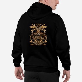 Es Hut 45 Jahre Gebraubert Motorrad Legenden Hoodie - Seseable