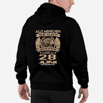 Geburtstags-Hoodie Besten geboren am 28. Juni, Einzigartiges Design - Seseable