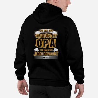 Ich Bin Der Verrückte Opa Tee Hoodie - Seseable