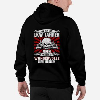 Lkw-Fahrer Fun Hoodie Vergeben an wundervolle Frau Spruch - Seseable