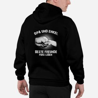 Opa und Enkel Beste Freunde Hoodie, Schwarzes Tee fürs Leben - Seseable