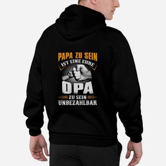 Papa Zu Sein Ist Eine Ehre Opa Hoodie - Seseable