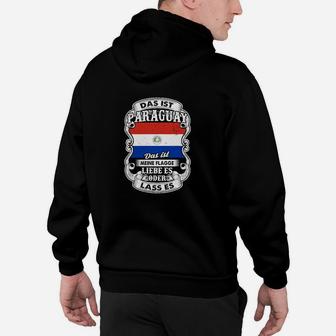 Paraguay Stolz Schwarzes Hoodie, Patriotischer Spruch Design - Seseable