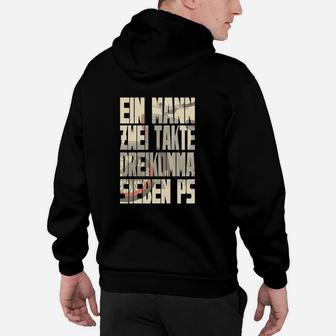 Simson Schwalbe Ein Mann Zwei Takte Hoodie - Seseable