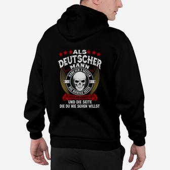 Stolzes Spruch & Totenkopf Motiv Schwarzes Herren Hoodie - Seseable