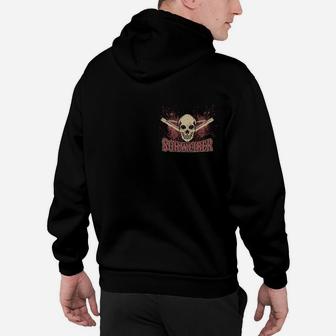 Totenkopf- und Knochenmotiv Herren Hoodie im Rocker-Stil - Seseable