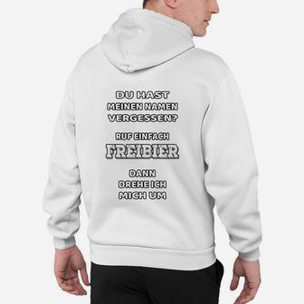 Freibier Spruch Hoodie, Lustiges Hoodie für Partys - Seseable
