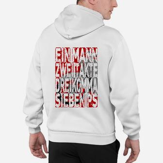 Simson Schwalbe Ein Mann Zwei Takte Hoodie - Seseable