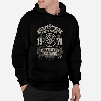 1971 The Birth Of Legends T Shirt Hoodie - Seseable