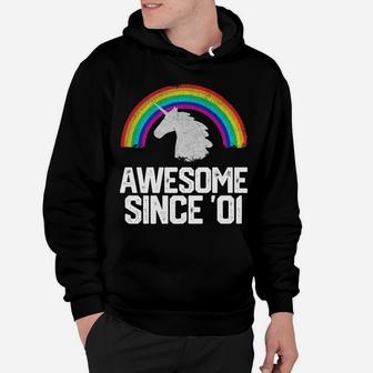 2001 21 Year Old 21st Birthday Gift Retro Vintage Funny Mens Hoodie - Seseable