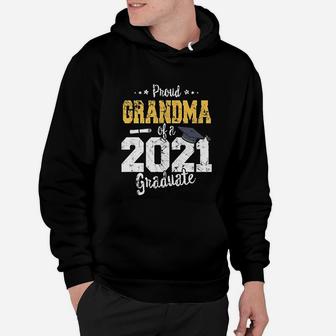 2021 Graduation Grandma Gift Proud Grandma Of 2021 Graduate Hoodie - Seseable