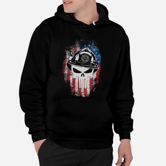 American Firefighter Punisher Hoodie