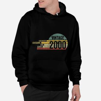 21 Year Old Legendary Retro Vintage Awesome Hoodie - Seseable