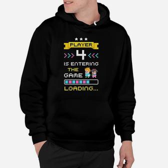 2nd Time Gaming Pregnancy Announcement Gamer Hoodie - Seseable