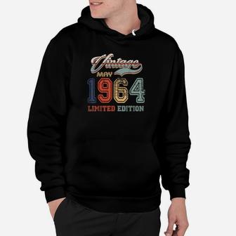 57 Jahre Alt Retro Vintage Mai 1964 Lustig 57 Geburtstag Hoodie - Seseable