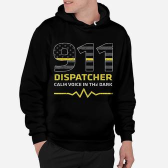 911 Dispatcher Calm Voice In The Dark Emergency Hoodie - Seseable