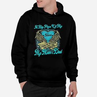 A Big Piece Of My Heart My Mom And Dad Hoodie - Seseable