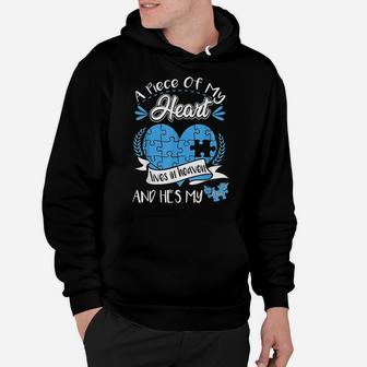 A Piece Of My Heart Lives In Heaven And He Is My Dad Gift Hoodie - Seseable