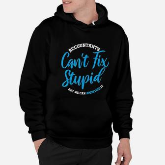 Accountants Cant Fix Stupid Funny Accounting Hoodie - Seseable