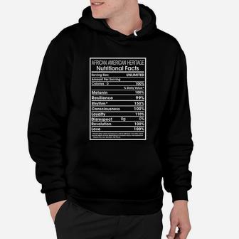 African American Heritage Funny Nutritional Facts T Shirt Hoodie - Seseable