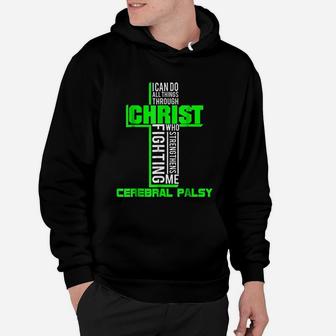 All Through Christ Cerebral Palsy Warrior Awareness Hoodie - Seseable