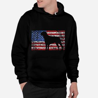 American Flag Rottweiler Dog 4th Of July Usa Gift Hoodie - Seseable