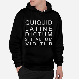 Anything Sounds Profound In Latin Funny Intelligent Hoodie - Seseable