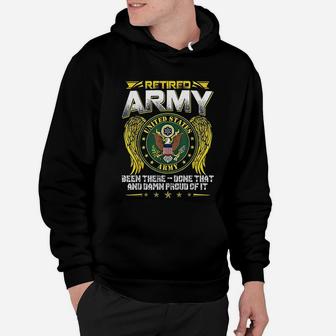 Army Retired Military Us Army Retirement Hoodie - Seseable