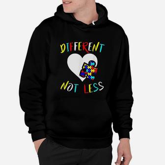 Autism Awareness Design Gift Different Not Less For Autistic Hoodie - Seseable