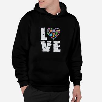 Love Puzzles Autism Awareness Graphic Hoodie - Seseable