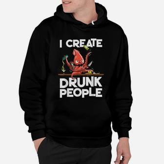 Bartender I Create Drunk People Funny Octopus Hoodie - Seseable