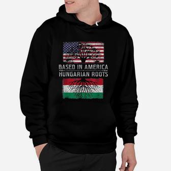Based In America Hungarian Roots Hungry Pride Flag Hoodie - Seseable