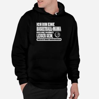 Basketball-Mama Hoodie, Stolze Mutter Supporter Mit Lustigem Spruch - Seseable