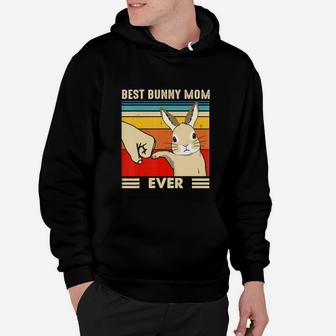 Best Bunny Mom Ever Rabbit Hoodie - Seseable