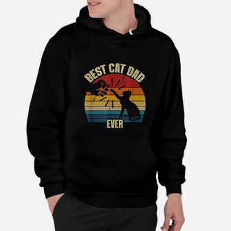 Best Cat Dad Ever Funny Cat Daddy Father Vintage Hoodie - Seseable