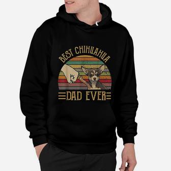 Best Chihuahua Dad Ever Retro Vintage Sunset Hoodie - Seseable